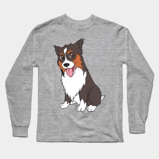 Australian Shepherd Puppy Dog Aussie Long Sleeve T-Shirt